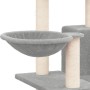 Rascador para gatos con postes de sisal gris claro 82 cm de vidaXL, Mobiliario para gatos - Ref: Foro24-171667, Precio: 53,71...