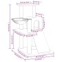 Rascador para gatos con postes de sisal gris claro 82 cm de vidaXL, Mobiliario para gatos - Ref: Foro24-171667, Precio: 53,71...