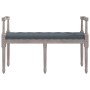 Banco de terciopelo gris oscuro 110x40x70 cm de vidaXL, Bancos - Ref: Foro24-344426, Precio: 95,41 €, Descuento: %
