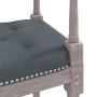 Banco de terciopelo gris oscuro 110x40x70 cm de vidaXL, Bancos - Ref: Foro24-344426, Precio: 95,41 €, Descuento: %