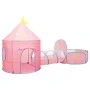 Tienda de juegos para niños con 250 bolas rosa 301x120x128 cm de vidaXL, Tiendas y túneles de juego - Ref: Foro24-3107736, Pr...