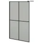 Begehbare Duschwand aus dunklem gehärtetem Glas 118x190 cm von vidaXL, Duschwände und Duschwände - Ref: Foro24-151887, Preis:...
