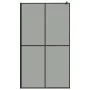 Accessible shower screen made of dark tempered glass, 118x190 cm. by vidaXL, Shower walls and screens - Ref: Foro24-151887, P...