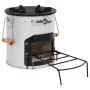Hornillo de leña para camping acero plateado 45x25x26 cm de vidaXL, Chimeneas - Ref: Foro24-319438, Precio: 83,62 €, Descuent...