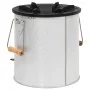 Hornillo de leña para camping acero plateado 45x25x26 cm de vidaXL, Chimeneas - Ref: Foro24-319438, Precio: 83,62 €, Descuent...