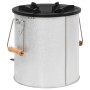 Hornillo de leña para camping acero plateado 45x25x26 cm de vidaXL, Chimeneas - Ref: Foro24-319438, Precio: 82,11 €, Descuent...