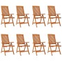 Sillas de jardín plegables 8 uds madera maciza de eucalipto de vidaXL, Sillas de jardín - Ref: Foro24-3087346, Precio: 577,29...