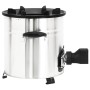 Cocina leña ventilador USB acero inoxidable plata 35,5x26x28 cm de vidaXL, Chimeneas - Ref: Foro24-319443, Precio: 136,38 €, ...