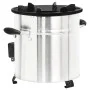 Cocina leña ventilador USB acero inoxidable plata 35,5x26x28 cm de vidaXL, Chimeneas - Ref: Foro24-319443, Precio: 134,60 €, ...