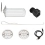 Cocina leña ventilador USB acero inoxidable plata 35,5x26x28 cm de vidaXL, Chimeneas - Ref: Foro24-319443, Precio: 136,38 €, ...