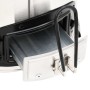 Cocina leña ventilador USB acero inoxidable plata 35,5x26x28 cm de vidaXL, Chimeneas - Ref: Foro24-319443, Precio: 136,38 €, ...