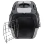Transportín de mascotas PP gris y negro 55x36x35 cm de vidaXL, Transportines y cajas para mascotas - Ref: Foro24-171797, Prec...