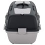 Transportín de mascotas PP gris y negro 55x36x35 cm de vidaXL, Transportines y cajas para mascotas - Ref: Foro24-171797, Prec...