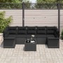 Conjunto de sofá de jardín 8 pcs Negro ratán sintético en Sofás de exterior | Comprar online en Foru.es