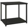 Mesa auxiliar ratán sintético negro 55x45x49 cm de vidaXL, Mesas auxiliares - Ref: Foro24-319404, Precio: 45,65 €, Descuento: %