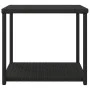 Schwarzer Beistelltisch aus synthetischem Rattan, 55 x 45 x 49 cm von vidaXL, Seitentische - Ref: Foro24-319404, Preis: 43,64...