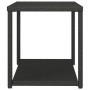 Mesa auxiliar ratán sintético negro 55x45x49 cm de vidaXL, Mesas auxiliares - Ref: Foro24-319404, Precio: 45,65 €, Descuento: %
