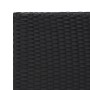 Mesa auxiliar ratán sintético negro 55x45x49 cm de vidaXL, Mesas auxiliares - Ref: Foro24-319404, Precio: 45,65 €, Descuento: %