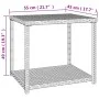 Schwarzer Beistelltisch aus synthetischem Rattan, 55 x 45 x 49 cm von vidaXL, Seitentische - Ref: Foro24-319404, Preis: 43,64...