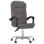 Silla de oficina reclinable cuero sintético gris de vidaXL, Sillas de oficina - Ref: Foro24-349699, Precio: 116,05 €, Descuen...
