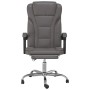 Silla de oficina reclinable cuero sintético gris de vidaXL, Sillas de oficina - Ref: Foro24-349699, Precio: 116,05 €, Descuen...