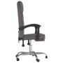 Silla de oficina reclinable cuero sintético gris de vidaXL, Sillas de oficina - Ref: Foro24-349699, Precio: 116,05 €, Descuen...