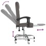 Silla de oficina reclinable cuero sintético gris de vidaXL, Sillas de oficina - Ref: Foro24-349699, Precio: 116,05 €, Descuen...