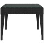 Mesa auxiliar vidrio templado ratán sintético negro 50x50x38 cm de vidaXL, Mesas auxiliares - Ref: Foro24-319402, Precio: 37,...