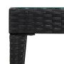 Mesa auxiliar vidrio templado ratán sintético negro 50x50x38 cm de vidaXL, Mesas auxiliares - Ref: Foro24-319402, Precio: 37,...