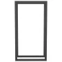 Leñero de acero negro mate 50x28x94 cm de vidaXL, Bolsas y soportes de leña - Ref: Foro24-350305, Precio: 32,88 €, Descuento: %