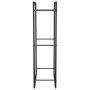 Leñero de acero negro mate 50x28x94 cm de vidaXL, Bolsas y soportes de leña - Ref: Foro24-350305, Precio: 32,88 €, Descuento: %
