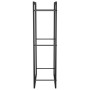 Leñero de acero negro mate 50x28x94 cm de vidaXL, Bolsas y soportes de leña - Ref: Foro24-350305, Precio: 33,47 €, Descuento: %