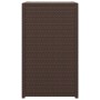 Mesa en forma de C ratán sintético marrón 40x35x60 cm de vidaXL, Mesas auxiliares - Ref: Foro24-319407, Precio: 33,15 €, Desc...