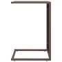 Mesa en forma de C ratán sintético marrón 40x35x60 cm de vidaXL, Mesas auxiliares - Ref: Foro24-319407, Precio: 28,99 €, Desc...