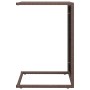 Mesa en forma de C ratán sintético marrón 40x35x60 cm de vidaXL, Mesas auxiliares - Ref: Foro24-319407, Precio: 33,15 €, Desc...