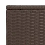 Mesa en forma de C ratán sintético marrón 40x35x60 cm de vidaXL, Mesas auxiliares - Ref: Foro24-319407, Precio: 28,99 €, Desc...