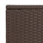 Mesa en forma de C ratán sintético marrón 40x35x60 cm de vidaXL, Mesas auxiliares - Ref: Foro24-319407, Precio: 33,15 €, Desc...
