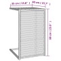 Mesa en forma de C ratán sintético marrón 40x35x60 cm de vidaXL, Mesas auxiliares - Ref: Foro24-319407, Precio: 33,15 €, Desc...