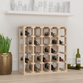 Botellero madera maciza de pino 58,5x33x60,5 cm de vidaXL, Botelleros - Ref: Foro24-822526, Precio: 77,27 €, Descuento: %