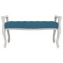 Banco de terciopelo azul 110x45x60 cm de vidaXL, Bancos - Ref: Foro24-344438, Precio: 105,16 €, Descuento: %