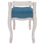 Banco de terciopelo azul 110x45x60 cm de vidaXL, Bancos - Ref: Foro24-344438, Precio: 105,16 €, Descuento: %