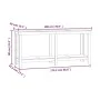 Solid black pine wood workbench 180x50x80 cm by vidaXL, Work tables - Ref: Foro24-822515, Price: 186,80 €, Discount: %