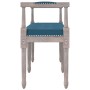 Banco de terciopelo azul 110x40x70 cm de vidaXL, Bancos - Ref: Foro24-344424, Precio: 126,90 €, Descuento: %