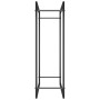 Leñero de acero negro mate 80x28x86 cm de vidaXL, Bolsas y soportes de leña - Ref: Foro24-350307, Precio: 30,84 €, Descuento: %