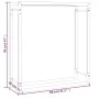 Leñero de acero negro mate 80x28x86 cm de vidaXL, Bolsas y soportes de leña - Ref: Foro24-350307, Precio: 31,97 €, Descuento: %