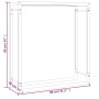 Leñero de acero negro mate 80x28x86 cm de vidaXL, Bolsas y soportes de leña - Ref: Foro24-350307, Precio: 30,84 €, Descuento: %