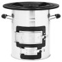 Cocina leña camping acero inoxidable plateado 51,5x35x30,5 cm de vidaXL, Chimeneas - Ref: Foro24-319442, Precio: 95,57 €, Des...