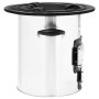Cocina leña camping acero inoxidable plateado 51,5x35x30,5 cm de vidaXL, Chimeneas - Ref: Foro24-319442, Precio: 95,57 €, Des...