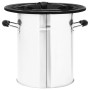 Cocina leña camping acero inoxidable plateado 51,5x35x30,5 cm de vidaXL, Chimeneas - Ref: Foro24-319442, Precio: 95,57 €, Des...