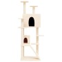 Rascador para gatos con postes de sisal crema 153 cm de vidaXL, Mobiliario para gatos - Ref: Foro24-171693, Precio: 70,64 €, ...